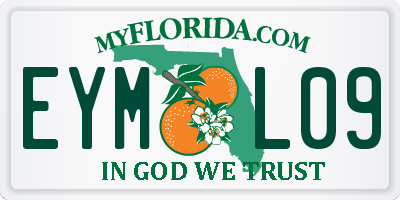 FL license plate EYML09
