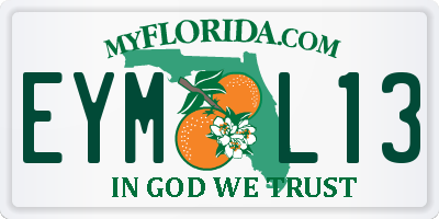 FL license plate EYML13