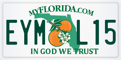 FL license plate EYML15