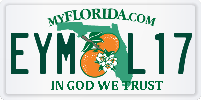 FL license plate EYML17