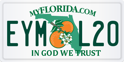 FL license plate EYML20