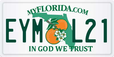 FL license plate EYML21
