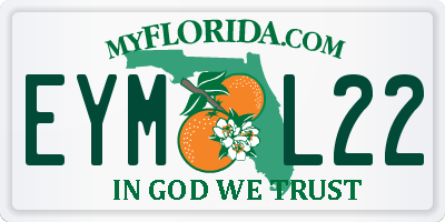FL license plate EYML22