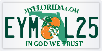 FL license plate EYML25