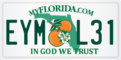 FL license plate EYML31
