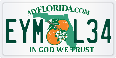 FL license plate EYML34