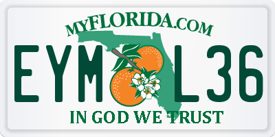 FL license plate EYML36