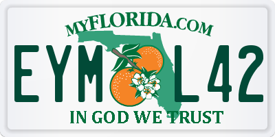 FL license plate EYML42