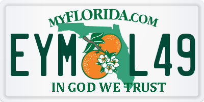 FL license plate EYML49