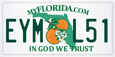 FL license plate EYML51