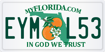 FL license plate EYML53