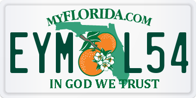 FL license plate EYML54