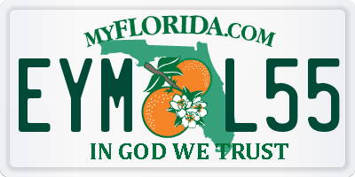 FL license plate EYML55