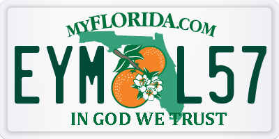 FL license plate EYML57