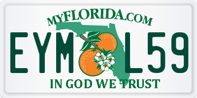 FL license plate EYML59