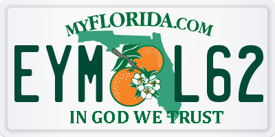 FL license plate EYML62