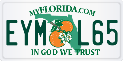 FL license plate EYML65