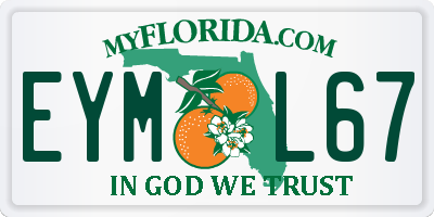 FL license plate EYML67