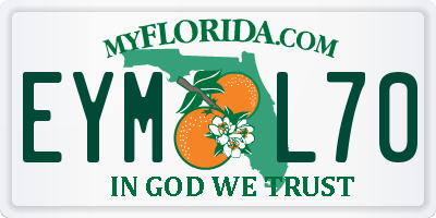 FL license plate EYML70