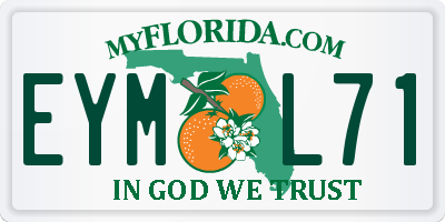 FL license plate EYML71