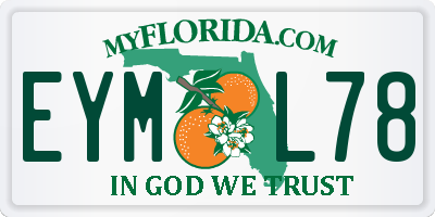 FL license plate EYML78