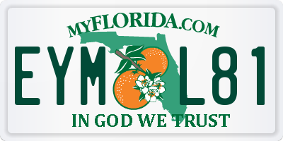 FL license plate EYML81