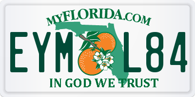 FL license plate EYML84