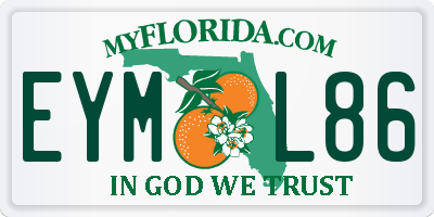 FL license plate EYML86