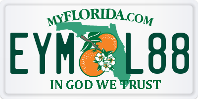 FL license plate EYML88