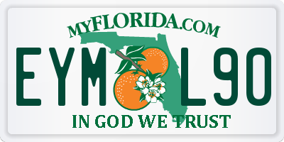 FL license plate EYML90