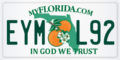 FL license plate EYML92