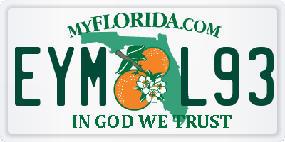 FL license plate EYML93