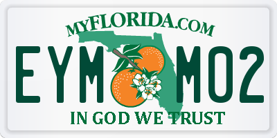 FL license plate EYMM02