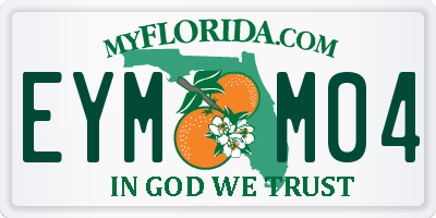 FL license plate EYMM04