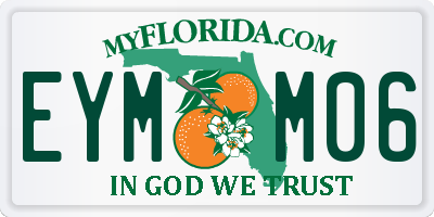 FL license plate EYMM06