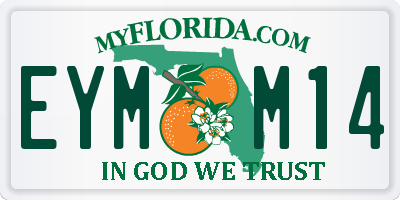 FL license plate EYMM14