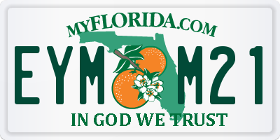 FL license plate EYMM21
