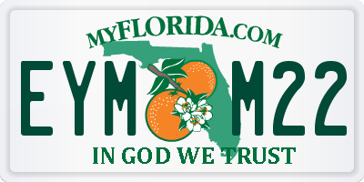 FL license plate EYMM22