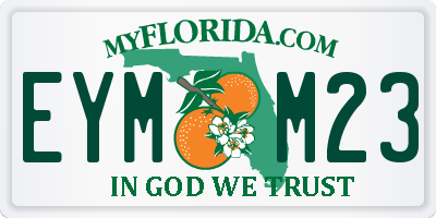 FL license plate EYMM23