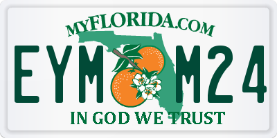 FL license plate EYMM24