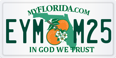 FL license plate EYMM25