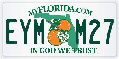 FL license plate EYMM27