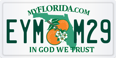 FL license plate EYMM29