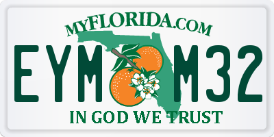 FL license plate EYMM32