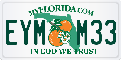 FL license plate EYMM33