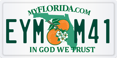 FL license plate EYMM41