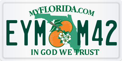 FL license plate EYMM42