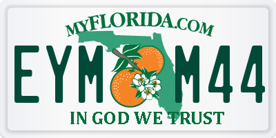 FL license plate EYMM44