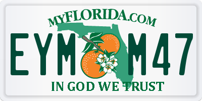 FL license plate EYMM47