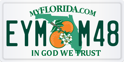 FL license plate EYMM48
